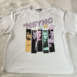 NSYNCWhite Tshirt With Graphic Size Medium